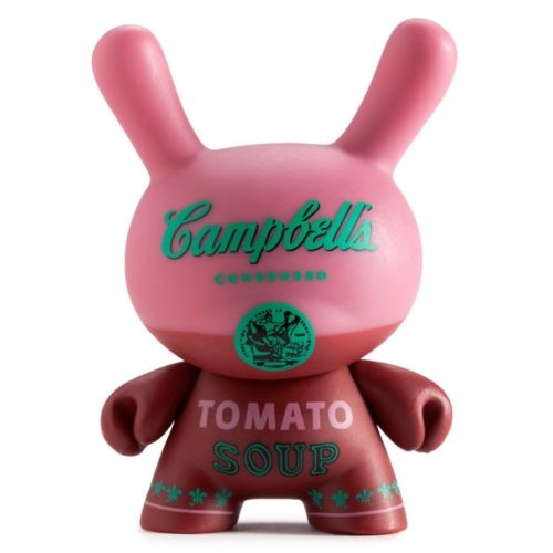 Dunny Warhol Series 1 - Campbells.Soup_pink