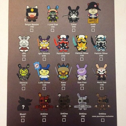 Dunny Art of War Mini Serie (Blind Box) Checklist