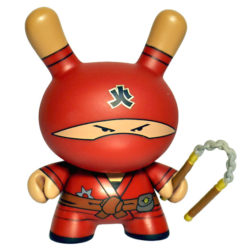 Kidrobot-Dunny-Gold-Life-Fire-Clan-Ninja