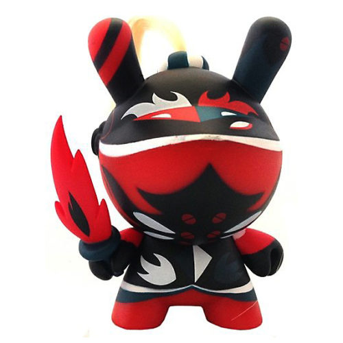 Kidrobot-Dunny-Art-of-War-Patricio-Oliver-red