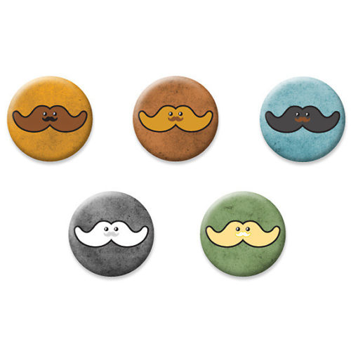 Mustachio Madness - Button Pack