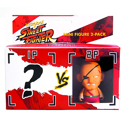 Kidrobot Street Fighter 2-pack - Sagat vs. ?? BOX