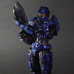 Square Enix x Halo: Play Arts KAI - Spartan Mark V (blau) Detail