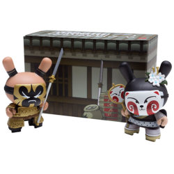 Dunny Gold Life - Kabuki & Kitsune 2-Pack (schwarz) BOX
