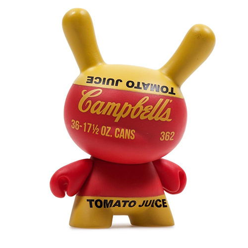 Kidrobot Dunny Warhol Series - Campbells (red)