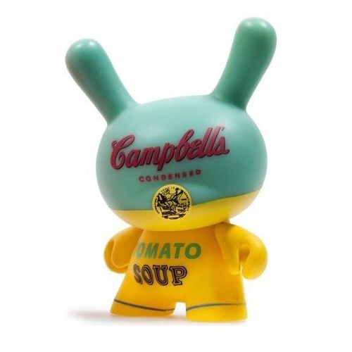 Kidrobot Dunny Warhol Series - Campbells (yellow)