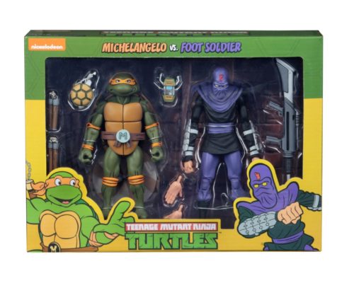 NECA TMNT2pack_Michelangelo.VS.FootSoldier-BOX