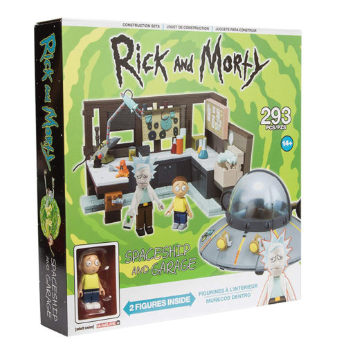 Rick & Morty - Spaceship & Garage (Bausatz) BOX