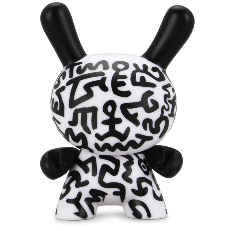 Kidrobot Dunny Keith Haring - White & Black Words