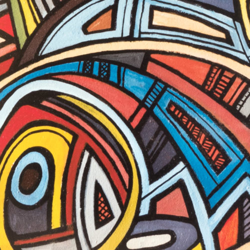 Artprint Joseph Amedokpo - The Angere (75 × 75cm) Detail