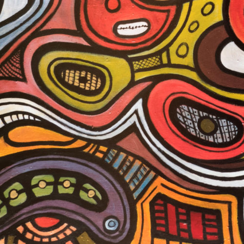 Artprint Joseph Amedokpo - Water Spirits (70 × 100cm) Detail