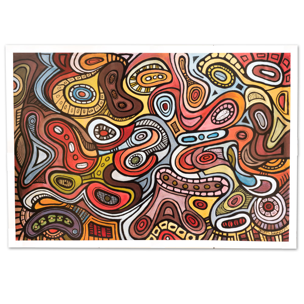 Artprint Joseph Amedokpo - Water Spirits (70 × 100cm)
