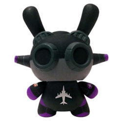 Kidrobot x KaNO - Flight Dunny (schwarz)