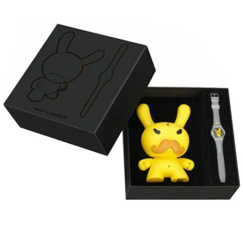 Kidrobot x Swatch: Tennis Pro Dunny & Watch by Frank Kozik