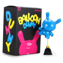 Kidrobot-Wendigo-Toys-Balloon-Dunny-Cyan-Box-Figur
