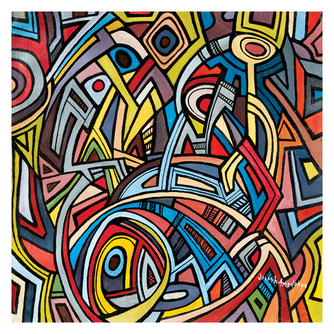 Joseph Amedokpo Art-Poster - The Angere (75x75cm) - superchan.de Art-Poster-Joseph-Amedokpo-The-Angere-75x75cm-superchan