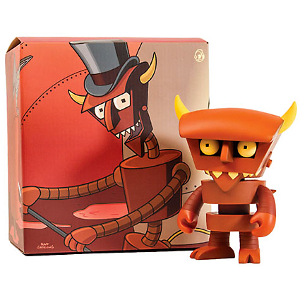 Kidrobot Futurama - 6" Robot Devil (braun) - superchan.de Kidrobot-Futurama-6-inch-Robot-Devil-brown-BOX