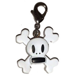 YA-Toys-Paul-Frank-Zipper-Pulls-Skull-Crossbones-White