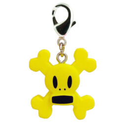 YA-Toys-Paul-Frank-Zipper-Pulls-Skull-Crossbones-Yellow