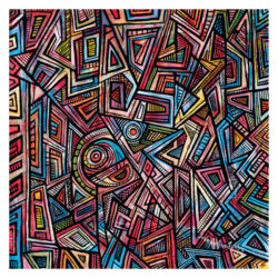 Art-Poster-Joseph-Amedokpo-Africa-and-gods-75x75cm-superchan