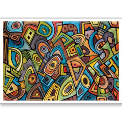 Art-Poster-Joseph-Amedokpo-Magic-Trouble-70x100cm-superchan