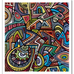 Art-Poster-Joseph-Amedokpo-The-ogun-shrine-70x75cm-superchan